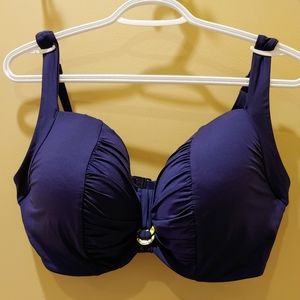 Panache Swim Navy Bikini Bathing Suit Top